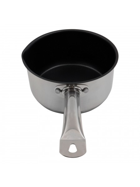 Сотейник 2,1 л, D-18 см, H-9 см, нержавеющая сталь, с антипригарным покрытием, Катунь. (15-035074)