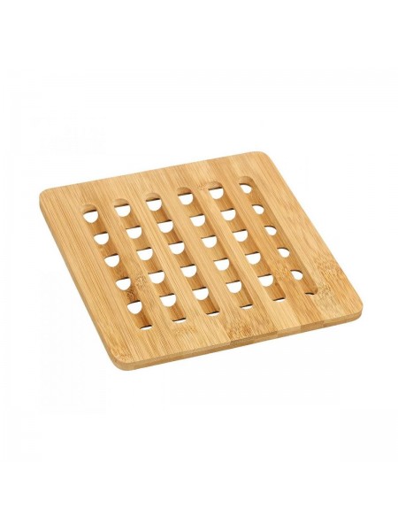 Подставка под горячее, 19,5х19,5, толщина 1 см, бамбук, Катунь. (15-110428)