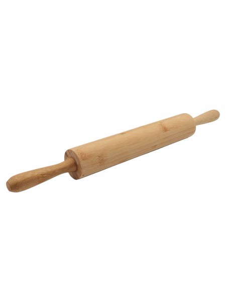 Скалка бамбуковая с вращающимися ручками, D-5 см, L-28 см, Катунь. (15-110818)