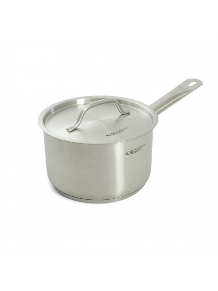 Сотейник 2,6 л, D-18 см, H-11 см, с крышкой, нержавеющая сталь, Катунь. (15-240130)