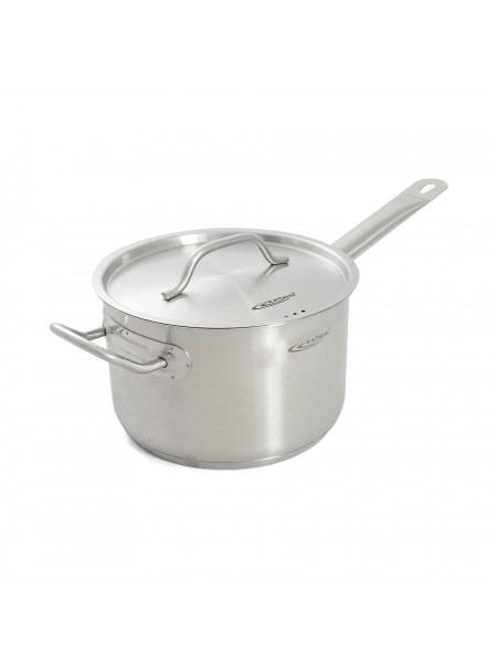 Сотейник 3,7 л, D-20 см, H-12,5 см, с крышкой, нержавеющая сталь, Катунь. (15-240131)