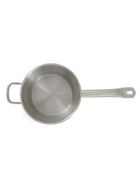 Сотейник 3,7 л, D-20 см, H-12,5 см, с крышкой, нержавеющая сталь, Катунь. (15-240131)