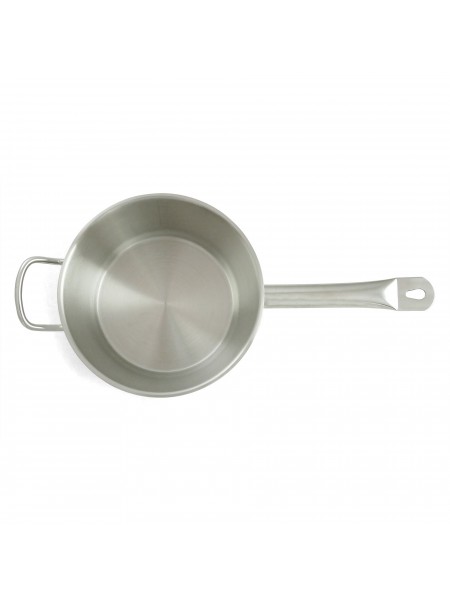 Сотейник 4,8 л, D-22 см, H-13,5 см, с крышкой, нержавеющая сталь, Катунь. (15-240132)