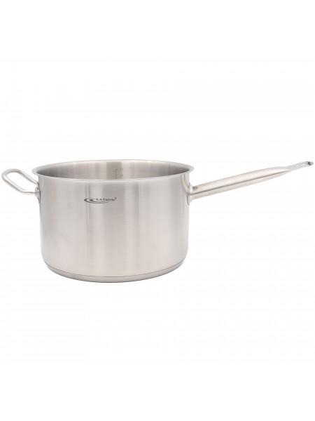 Сотейник 6,3 л, D-24 см, H-14,5 см, с крышкой, нержавеющая сталь, Катунь. (15-240133)