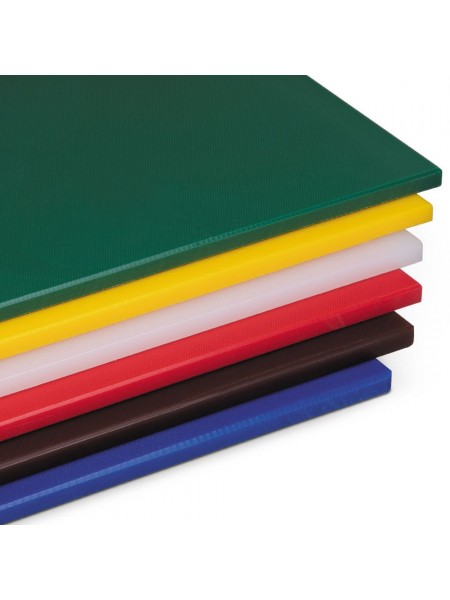 Зеленая кухонная поварская разделочная доска профессиональная, 60х40х1,8 см, полипропилен, Luxstahl. (1503)