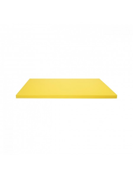 Желтая кухонная поварская разделочная доска профессиональная, 50х35х1,8 см, полипропилен, Luxstahl. (1504-01)