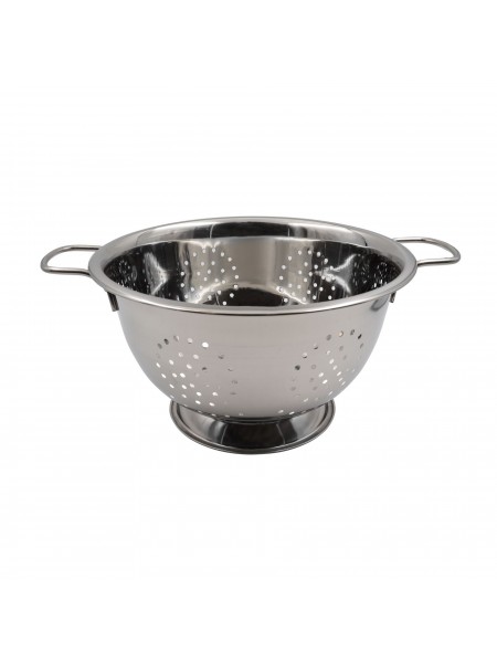 Дуршлаг кухонный c 2 ручками на подставке, D-28 см, H-15,5см, нержавеющая сталь, WAS. (1510280)