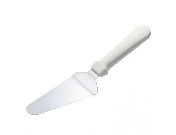 Лопатка треугольная кухонная, металлическая, рабочая поверхность 11х5см общ. L=26см, пластиковая ручка, Dali Group. (151121)