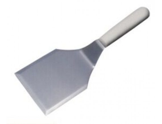 Лопатка поварская металлическая, рабочая поверхность 13х9.5см общ. L=31.5см, пластиковая ручка, Dali Group. (151126)