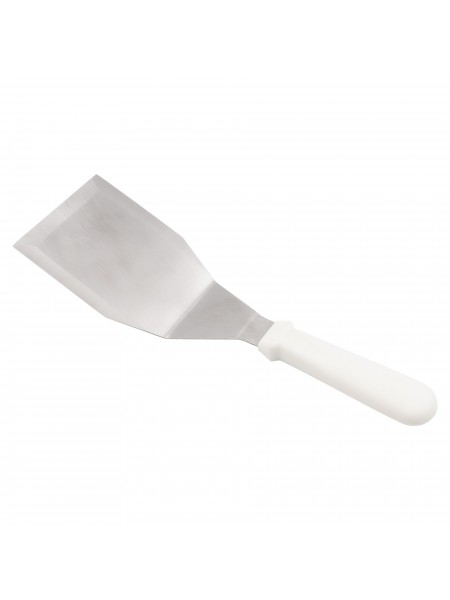 Лопатка поварская металлическая, рабочая поверхность 13х9.5см общ. L=31.5см, пластиковая ручка, Dali Group. (151126)