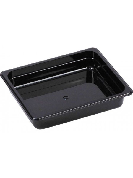 Гастроемкость 1/2-65 (32х26х6,5 см) цвет черный, поликарбонат, Dali Group. (152060)