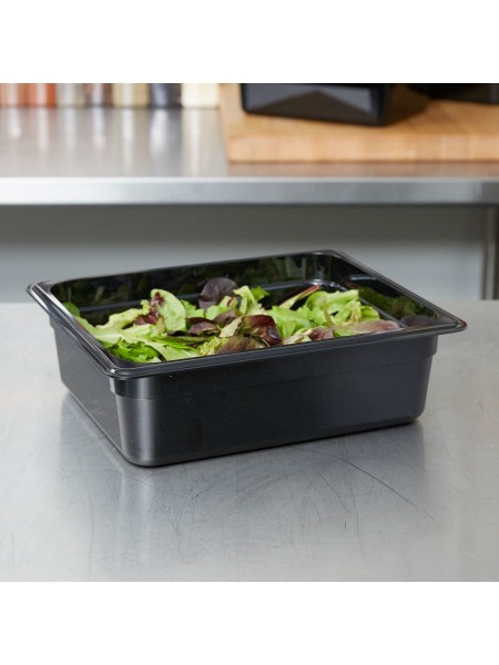 Гастроемкость 1/2-100 (32х26х10 см) цвет черный, поликарбонат, Dali Group. (152100)