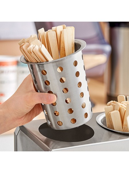 Стакан для столовых приборов, D-10 см, H-13,5 см, нерж.сталь, WAS. (1595100)