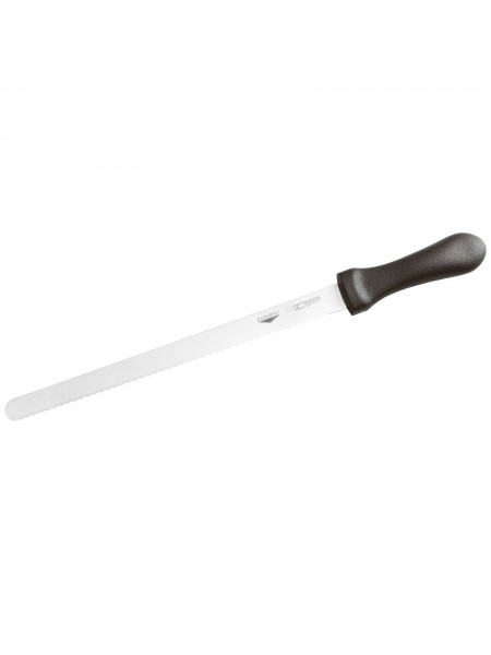 Нож кондитерский профессиональный, с волнистым лезвием, 35 см, ручка пластик, Paderno. (18029-36)