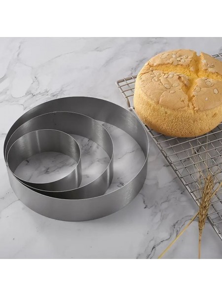 Кольцо для торта кондитерское, гарнира, 18х5 см, нержавеющая сталь, Luxstahl. (180502)