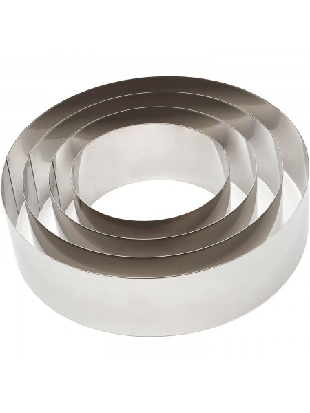 Кольцо кондитерское для торта, гарнира, 18х9 см, нержавеющая сталь, Luxstahl. (180902)