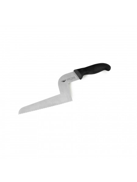 Нож кондитерский профессиональный, с волнистым лезвием, 21 см, ручка пластик, Paderno. (18215-21)