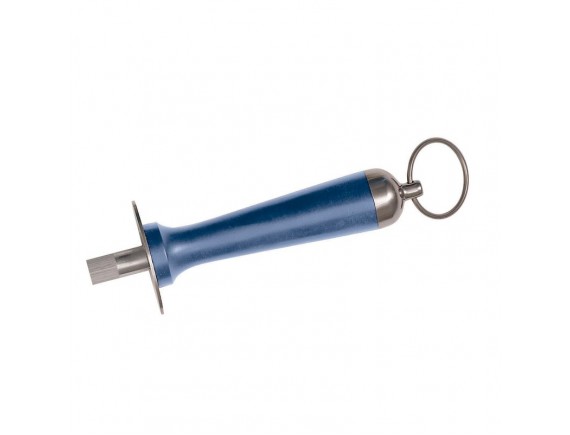 Мусат круглый профессиональный для заточки ножей, стальной, 30 см, синяя ручка, Paderno. (18235B30)