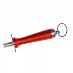 Мусат круглый профессиональный для заточки ножей, стальной, 30 см, красная ручка, Paderno. (18235R30)