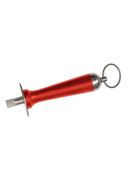 Мусат круглый профессиональный для заточки ножей, стальной, 30 см, красная ручка, Paderno. (18235R30)