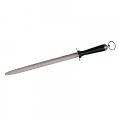 Мусат круглый профессиональный для заточки ножей, стальной, 30 см, Paderno. (18236-30)