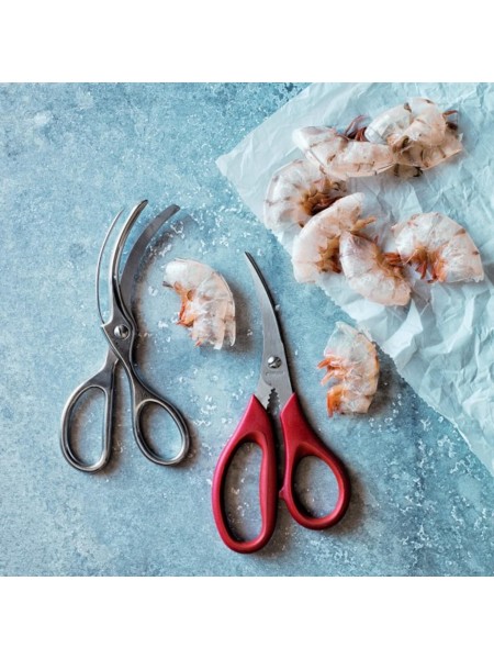 Профессиональные поварские ножницы для разделки морепродуктов, 18 см, нерж.сталь, Paderno. (18278-00)