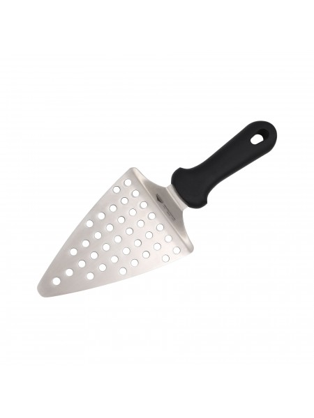 Лопатка треугольная для пиццы, перфорированная, раб.пов. 16х12 см, общая длина 32 см, Paderno. (18301-01)