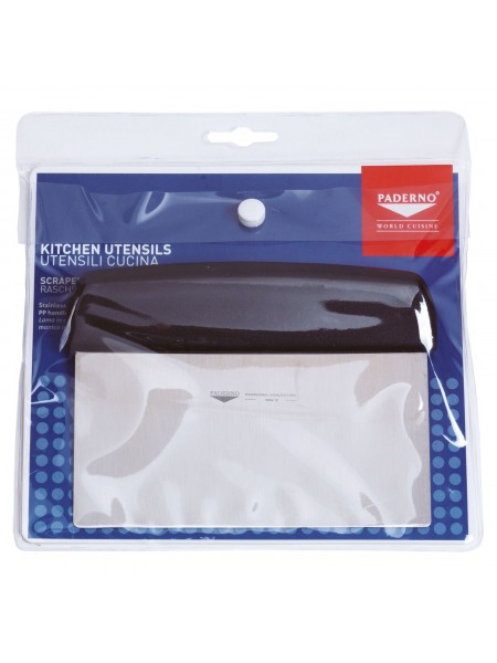 Скребок кондитерский, 15х7,5 см, нерж.сталь, Paderno. (18504-15)