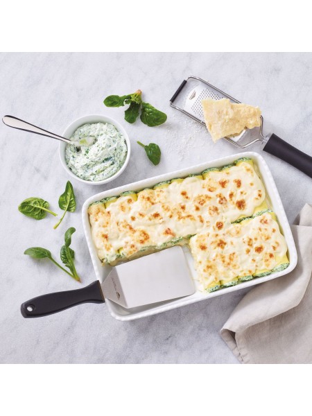 Лопатка для пиццы, металлическая, рабочая поверхность 12х8.5 см, общая L-28,5 см, пластиковая ручка, Paderno. (18511-15)