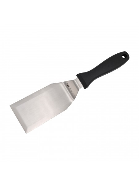 Лопатка поварская, металлическая, рабочая поверхность 13х7,2 см, общая L=29,5 см, пластиковая ручка, Paderno. (18515-16)
