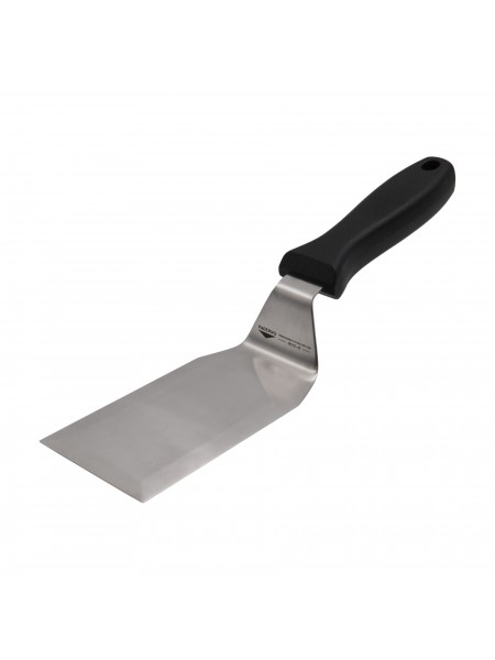 Лопатка поварская, металлическая, рабочая поверхность 13х7,2 см, общая L=29,5 см, пластиковая ручка, Paderno. (18515-16)
