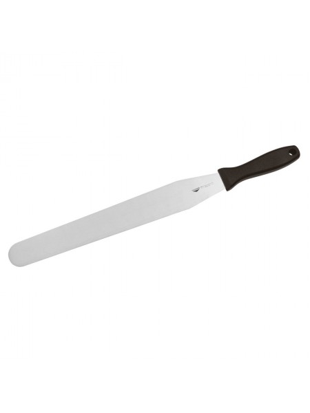 Лопатка поварская узкая, 36х5 см, нержавеющая сталь, с пластиковой ручкой, Paderno. (18519-35)