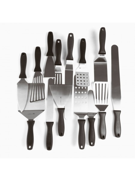 Кондитерский шпатель треугольный кухонный, 8х12cм, нержавеющая сталь, Paderno. (18520-08)