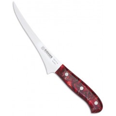 Нож филейный профессиональный PremiumCut, 17 см, ручка Red Diamond, Giesser. (1910 s 17 rd)