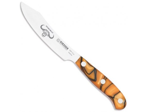 Профессиональный поварской нож для мяса PremiumCut, 10 см, ручка Spicy Orange, Giesser. (1920 s 10 so)