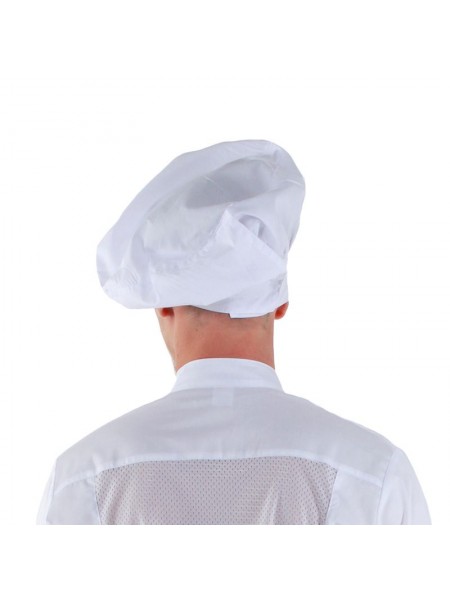 Колпак поварской белый, 65% полиэстер, 35% хлопок. (20-904)