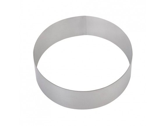 Кольцо для торта кондитерское, гарнира, 20х5 см, нержавеющая сталь, Luxstahl. (200502)