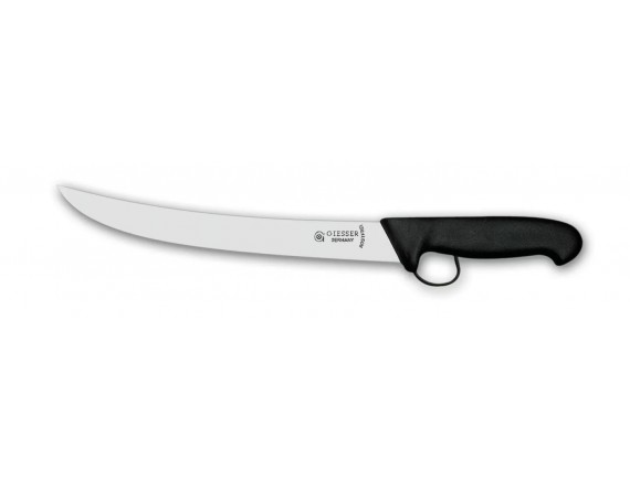 Нож жиловочный профессиональный для отделения жил от мяса, 25 см, со стопором, ручка TPE, Giesser. (2008 25)