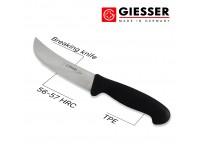 Нож для разделки мяса профессиональный, 16 см, ручка TPE черная, Giesser. (2015 16)