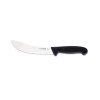 Нож профессиональный разделочный, шкуросъемный, 18 см, ручка TPE черная, Giesser. (2025 18)