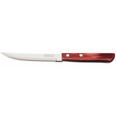 Нож для стейка, ручка дерево, красная, Tramontina. (21100/475)