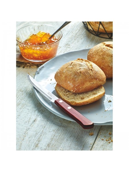 Нож для стейка, ручка полимерная древесина, красная, Polywood, Tramontina. (21100-475)