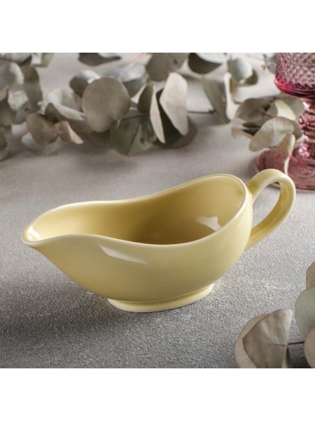 Соусник лодочка, 150 мл, ф.Классик, Башкирский фарфор. (2133150.А.Ж.)