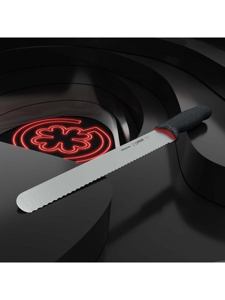 Кухонный нож PrimeLine для нарезки хлеба с зубчатым лезвием, 25 см, Giesser. (217705 w 25)