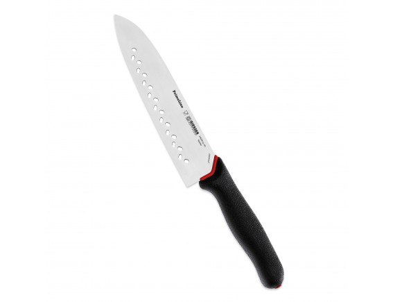 Нож поварской профессиональный восточный, сантоку, 19 см, с перфорацией, ручка PrimeLine, Giesser. (218269 sp 19)