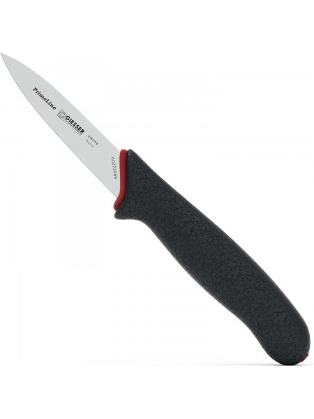 Нож кухонный профессиональный, 8 см, для чистки и фигурной нарезки овощей и фруктов, ручка PrimeLine, Giesser. (218315 8)