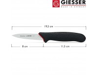 Нож кухонный профессиональный, 8 см, для чистки и фигурной нарезки овощей и фруктов, ручка PrimeLine, Giesser. (218315 8)