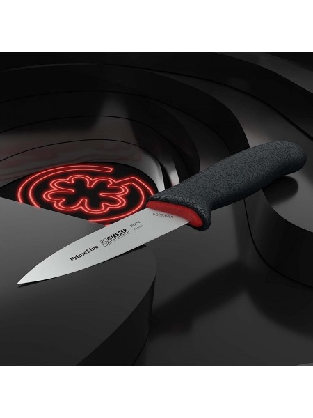 Нож кухонный профессиональный, 8 см, для чистки и фигурной нарезки овощей и фруктов, ручка PrimeLine, Giesser. (218315 8)