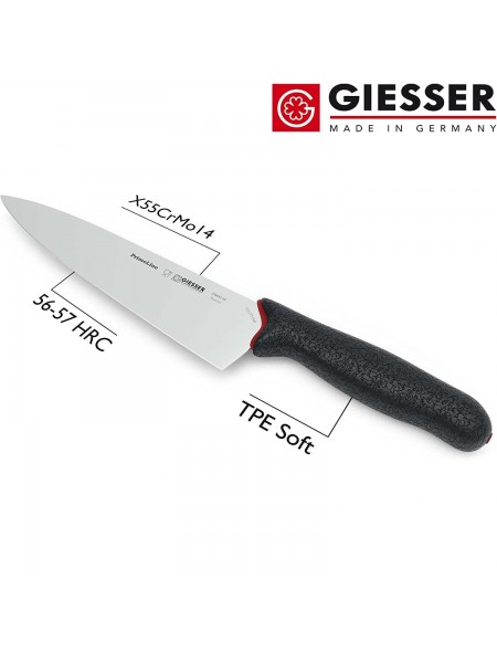 Профессиональный поварской шеф нож, 20 см, ручка PrimeLine, Giesser. (218455 20)