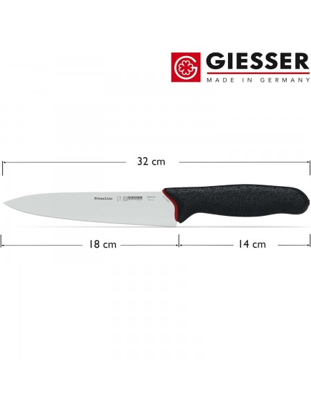 Профессиональный поварской шеф нож, 18 см, ручка PrimeLine, Giesser. (218456 18)